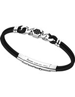 Bracciale Zancan Uomo in Argento Zirconia ESB138